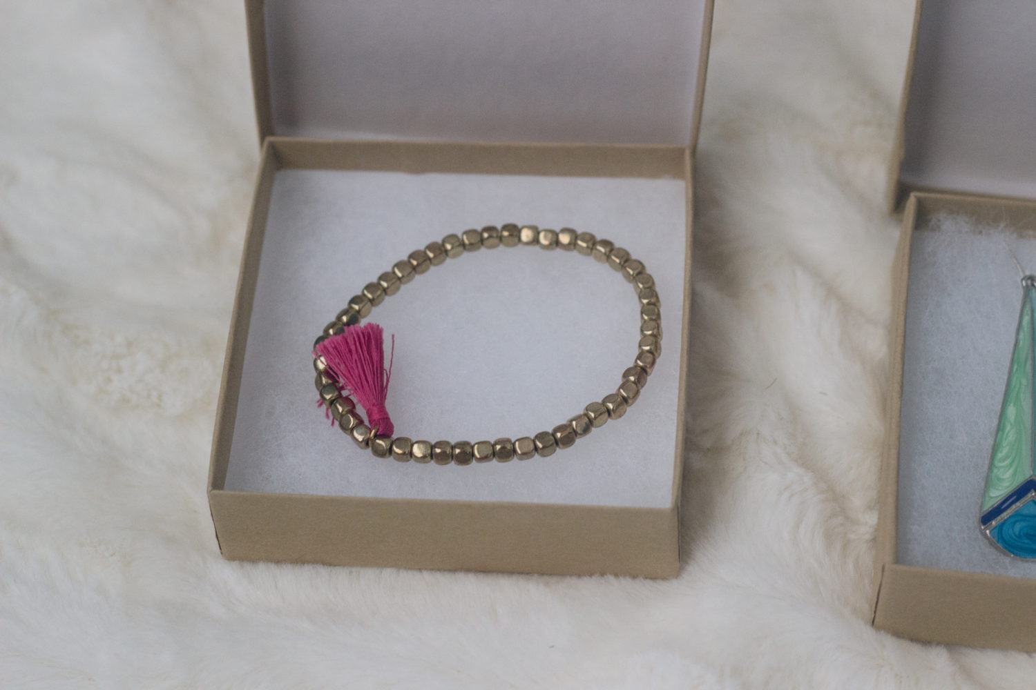 Thred Up Jewelry - Gold & Pink Bracelet