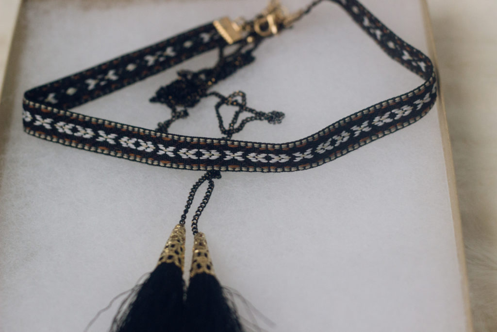 Tribal Print Choker Necklace