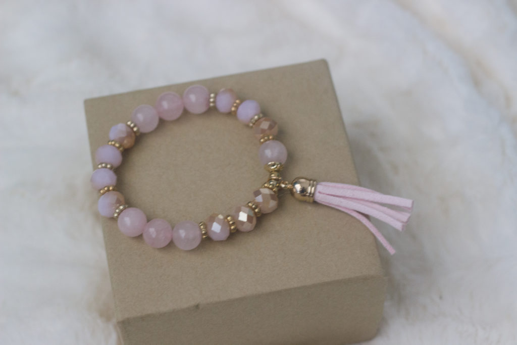 Pink Tassel Bracelet