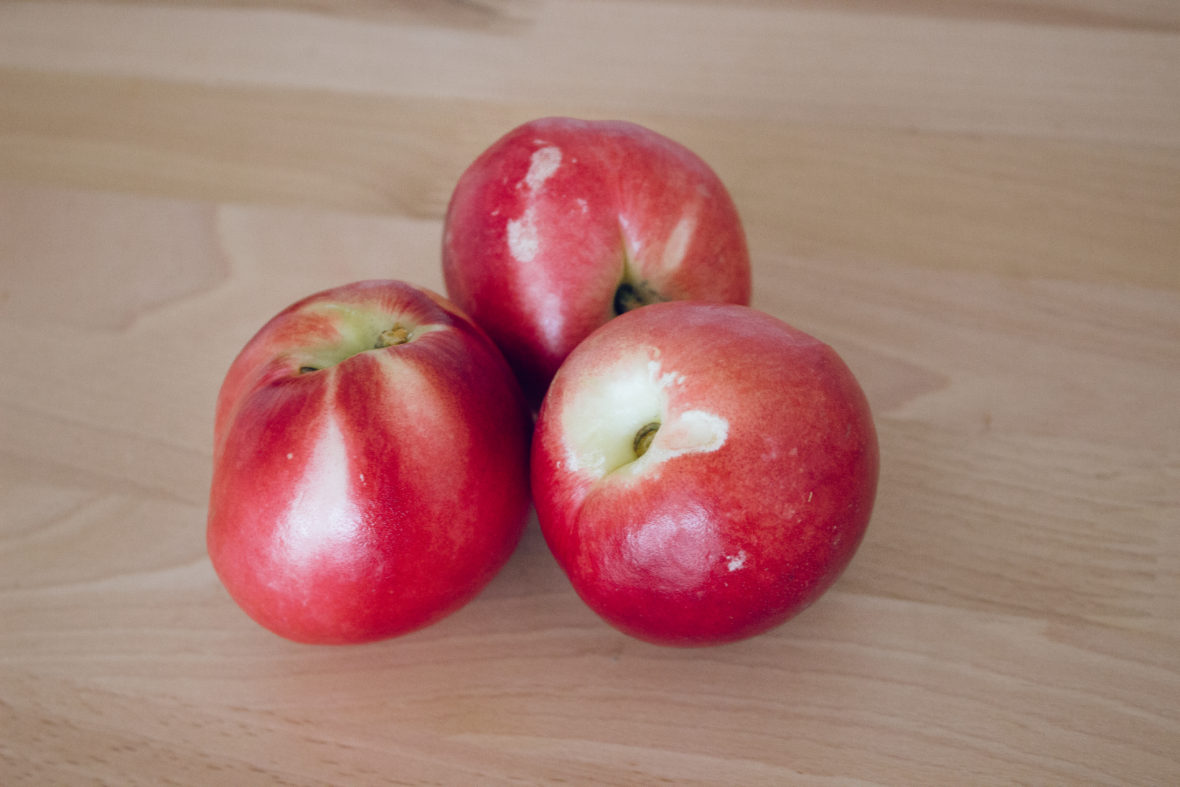 White Nectarines from Pasadena's Farmer's Market