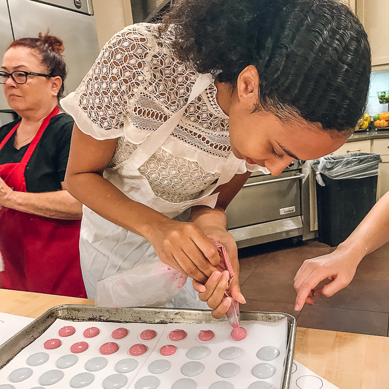 Making French Macarons at Sur La Table Cooking Class