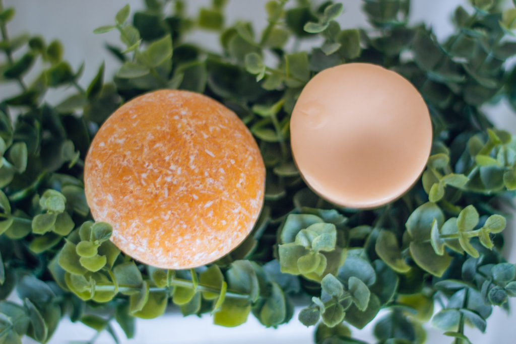 Shampoo and conditioner bars for curly hair