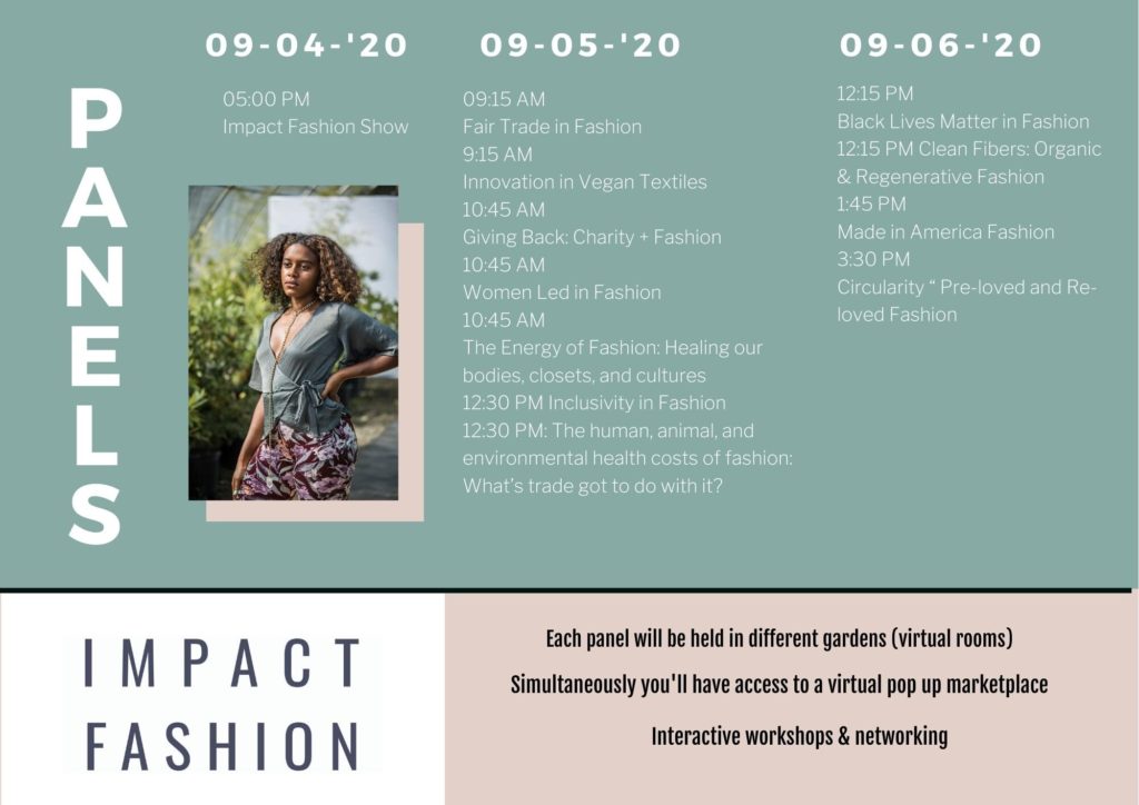 Impact Fashion Show & Summit Schedule