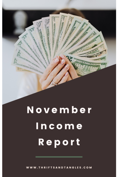 November 2021 Income Report