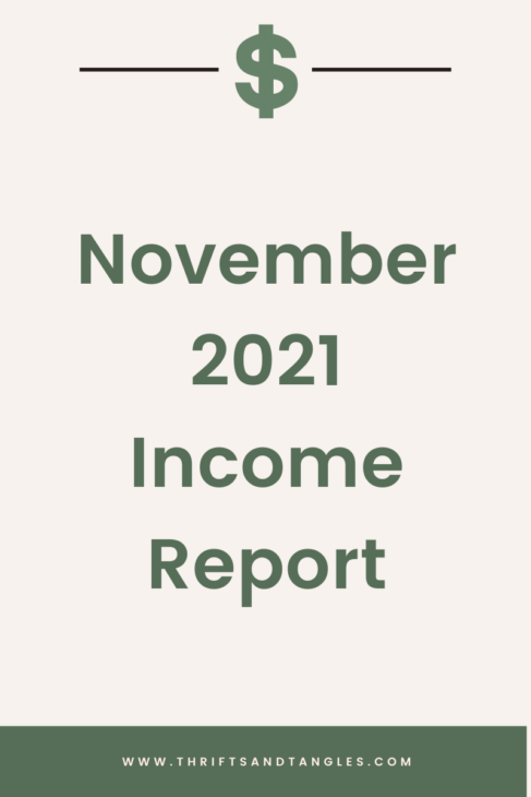 November 2021 Blog Income Report