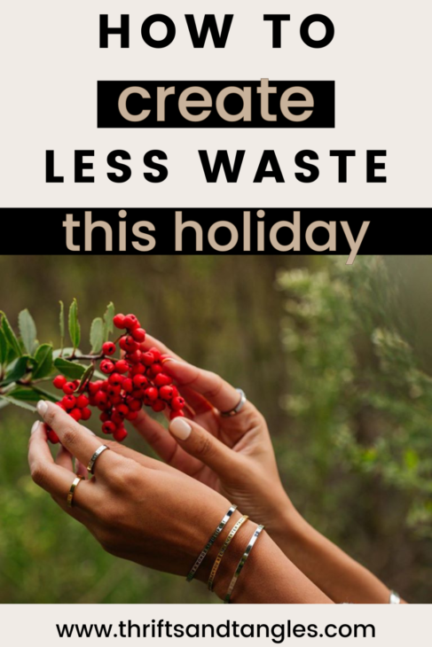 how to create less waste this holiday